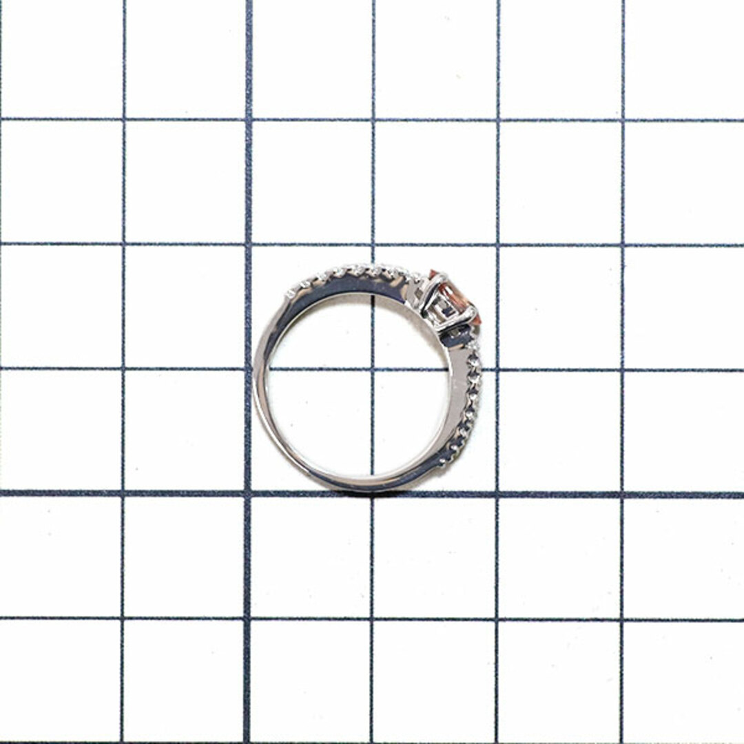 Pt900 パパラチア サファイア ダイヤモンド リング 0.488ct D0 Pt900 パパラチア サファイア ダイヤモンド リング 0.488ct D0