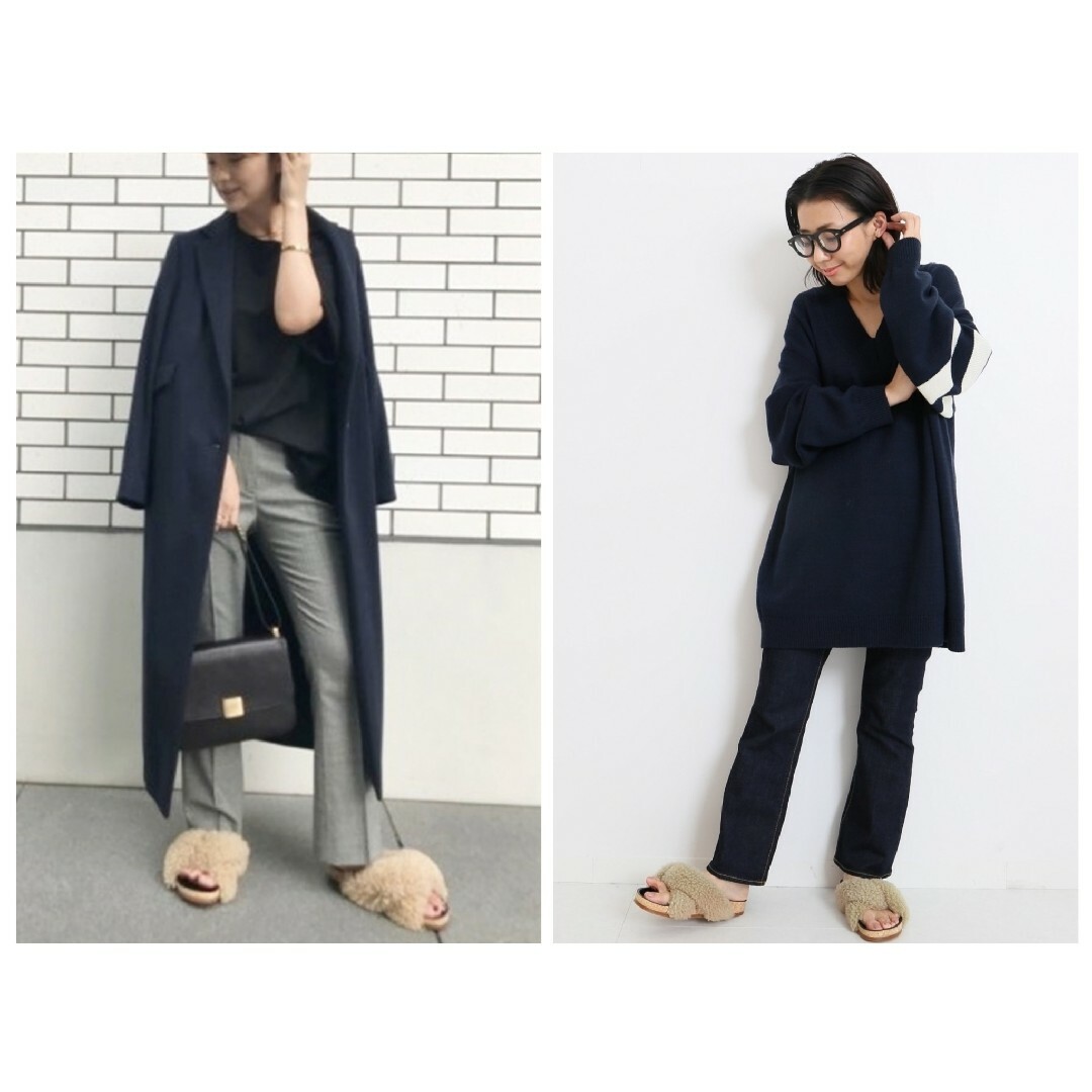 DEUXIEME CLASSE - Chloe クロエ ファーサンダル ベージュ 36の DEUXIEME CLASSE - Chloe クロエ ファーサンダル ベージュ 36の