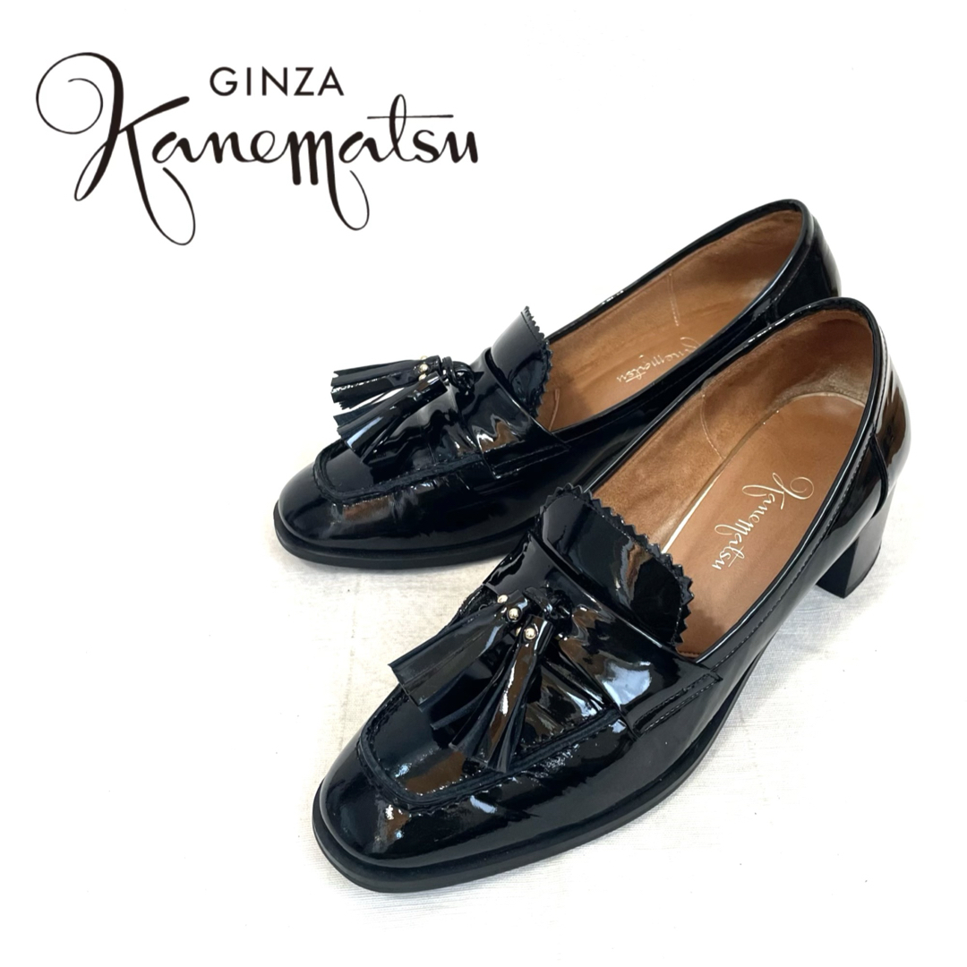 GINZA Kanematsu - ginza kanematsu ヒールタッセルローファー GINZA Kanematsu - ginza kanematsu ヒールタッセルローファー