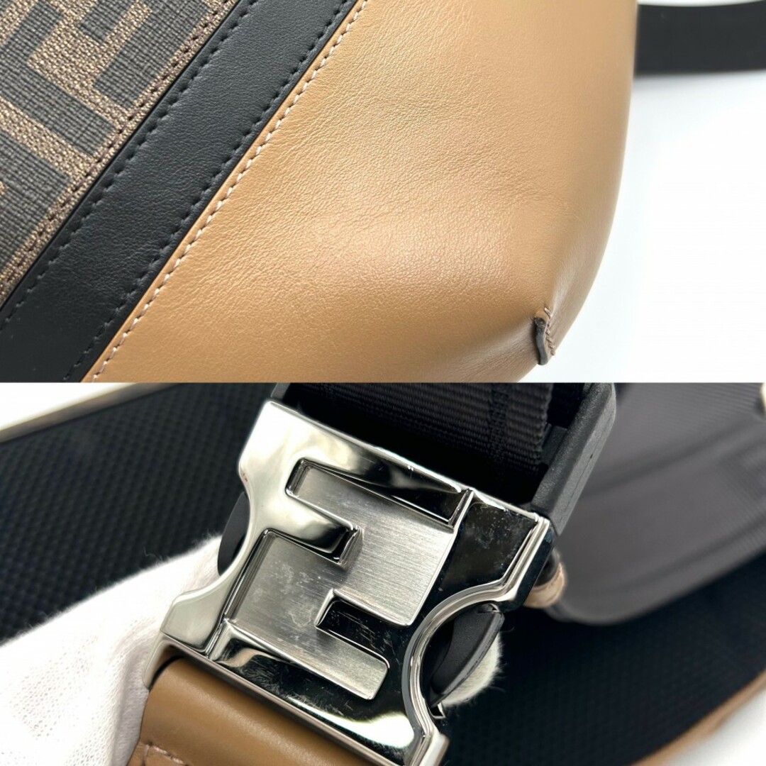 FENDI - FENDI フェンディ ボディバッグ ズッカ ダイアゴナル FENDI - FENDI フェンディ ボディバッグ ズッカ ダイアゴナル