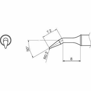 (未使用･未開封品)　白光 こて先/0.2RSB型 T3101J02 df5ndr3(その他)