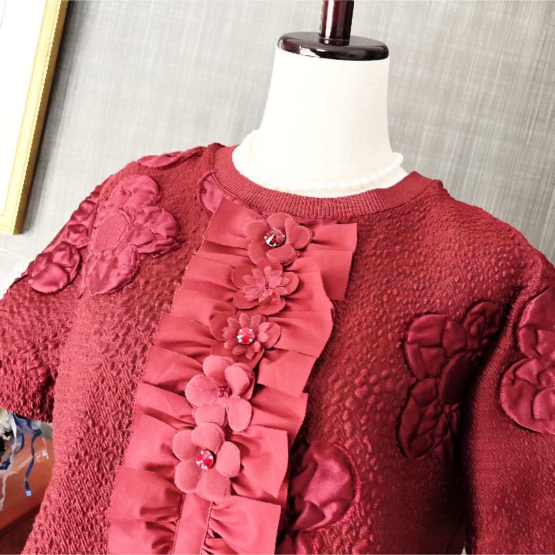 FENDI - 未使用 FENDI フェンディ 立体花 トップス 花柄 刺繍 FENDI - 未使用 FENDI フェンディ 立体花 トップス 花柄 刺繍