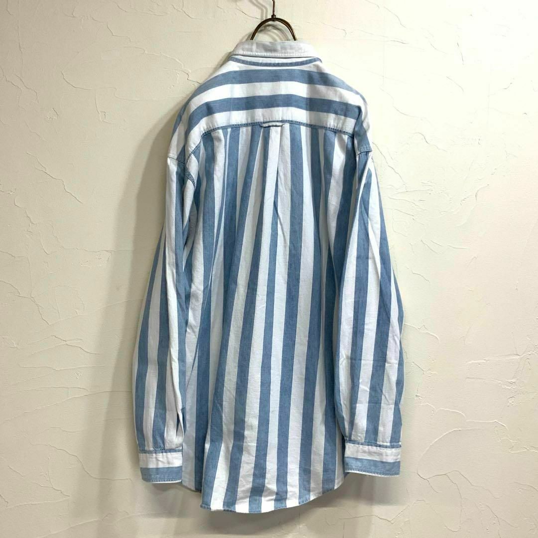 GAP - 90's OLD GAP オールドギャップ 太ストライプ シャツの GAP - 90's OLD GAP オールドギャップ 太ストライプ シャツの