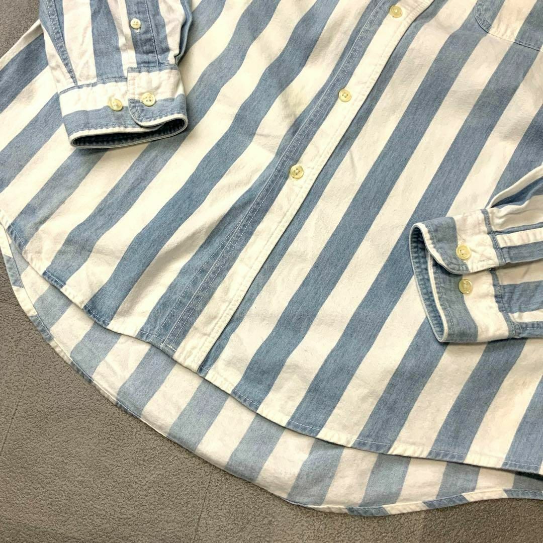 GAP - 90's OLD GAP オールドギャップ 太ストライプ シャツの GAP - 90's OLD GAP オールドギャップ 太ストライプ シャツの