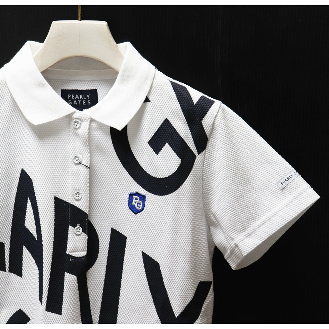 PEARLY GATES - 《パーリーゲイツ》新品 凹凸生地 ビッグロゴ PEARLY GATES - 《パーリーゲイツ》新品 凹凸生地 ビッグロゴ