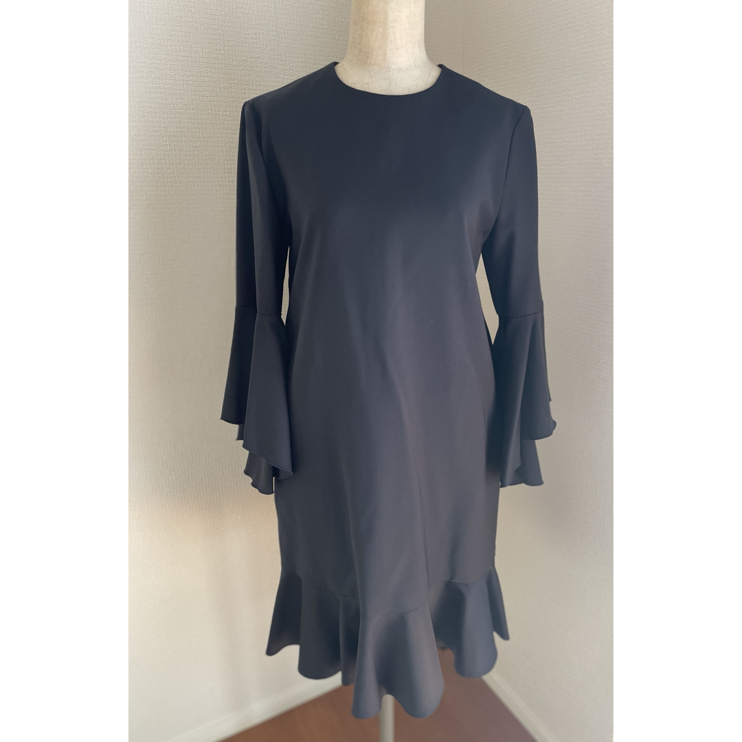 YOKO CHAN - 【未使用タグ】YOKO CHAN Flared-sleeve Dress濃紺 YOKO CHAN - 【未使用タグ】YOKO CHAN Flared-sleeve Dress濃紺