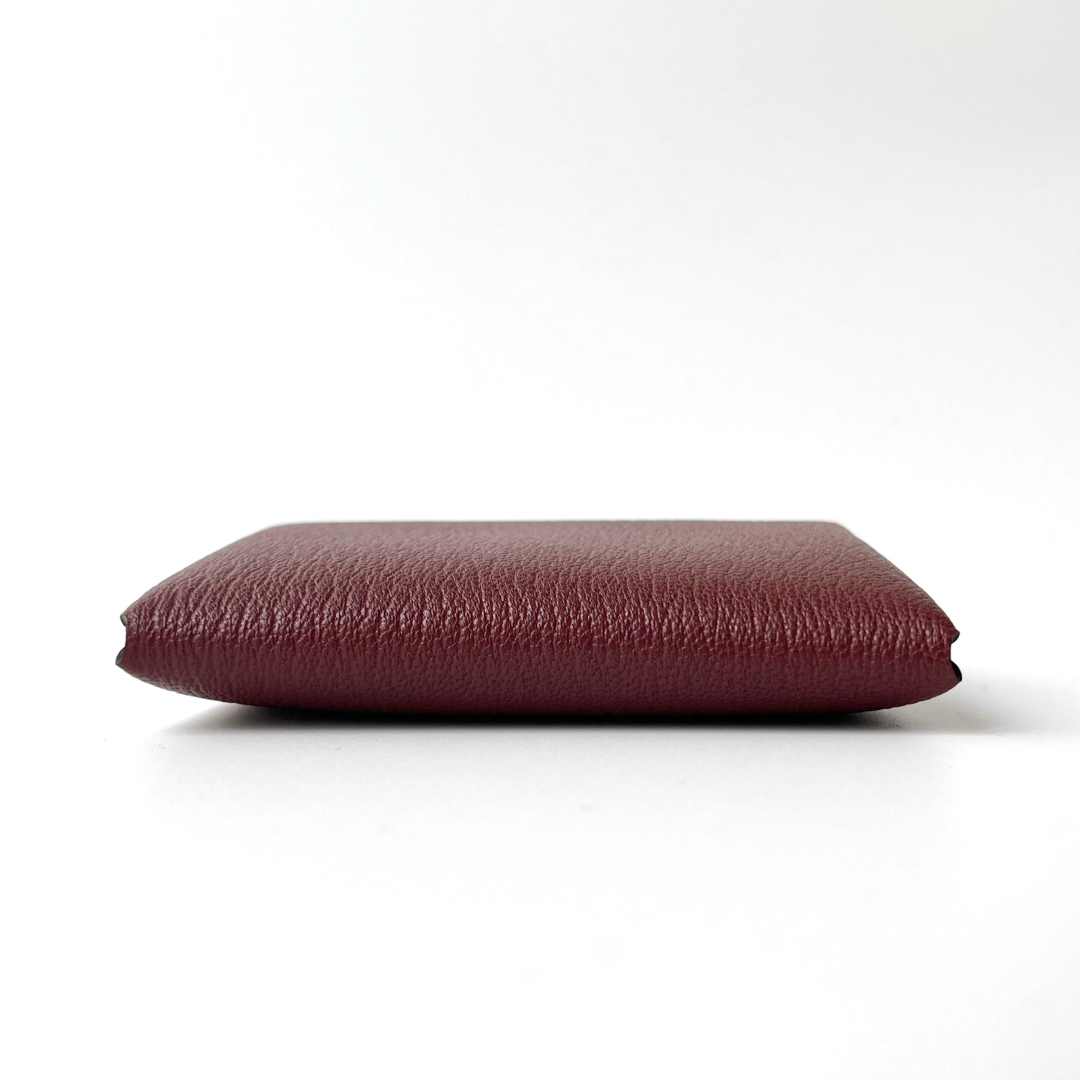 HERMES - 未使用品 エルメス カルヴィ デュオ ボルドー 財布 HERMES - 未使用品 エルメス カルヴィ デュオ ボルドー 財布