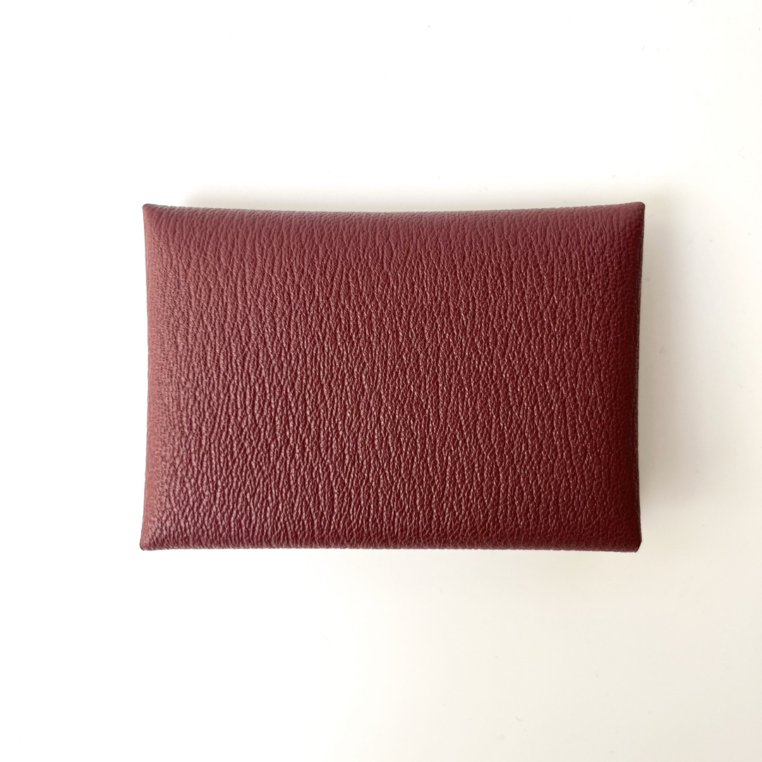 HERMES - 未使用品 エルメス カルヴィ デュオ ボルドー 財布 HERMES - 未使用品 エルメス カルヴィ デュオ ボルドー 財布