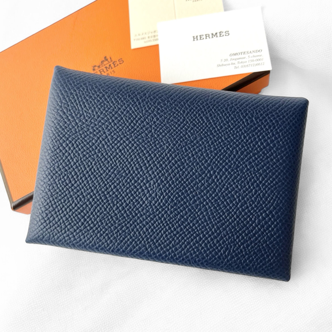 HERMES - 未使用品 エルメス カルヴィ デュオ インディゴ ブルー HERMES - 未使用品 エルメス カルヴィ デュオ インディゴ ブルー