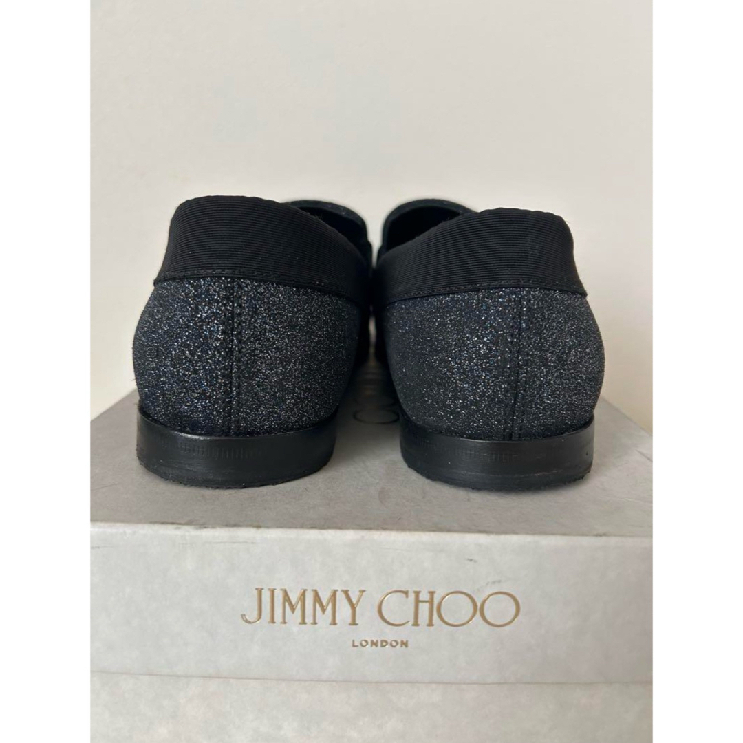 JIMMY CHOO - ジミーチュウ JIMMY CHOO グリッター スリッポン JIMMY CHOO - ジミーチュウ JIMMY CHOO グリッター スリッポン