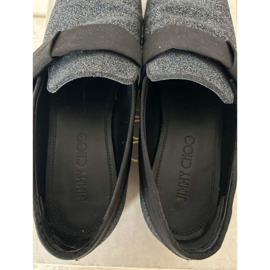 JIMMY CHOO - ジミーチュウ JIMMY CHOO グリッター スリッポン JIMMY CHOO - ジミーチュウ JIMMY CHOO グリッター スリッポン