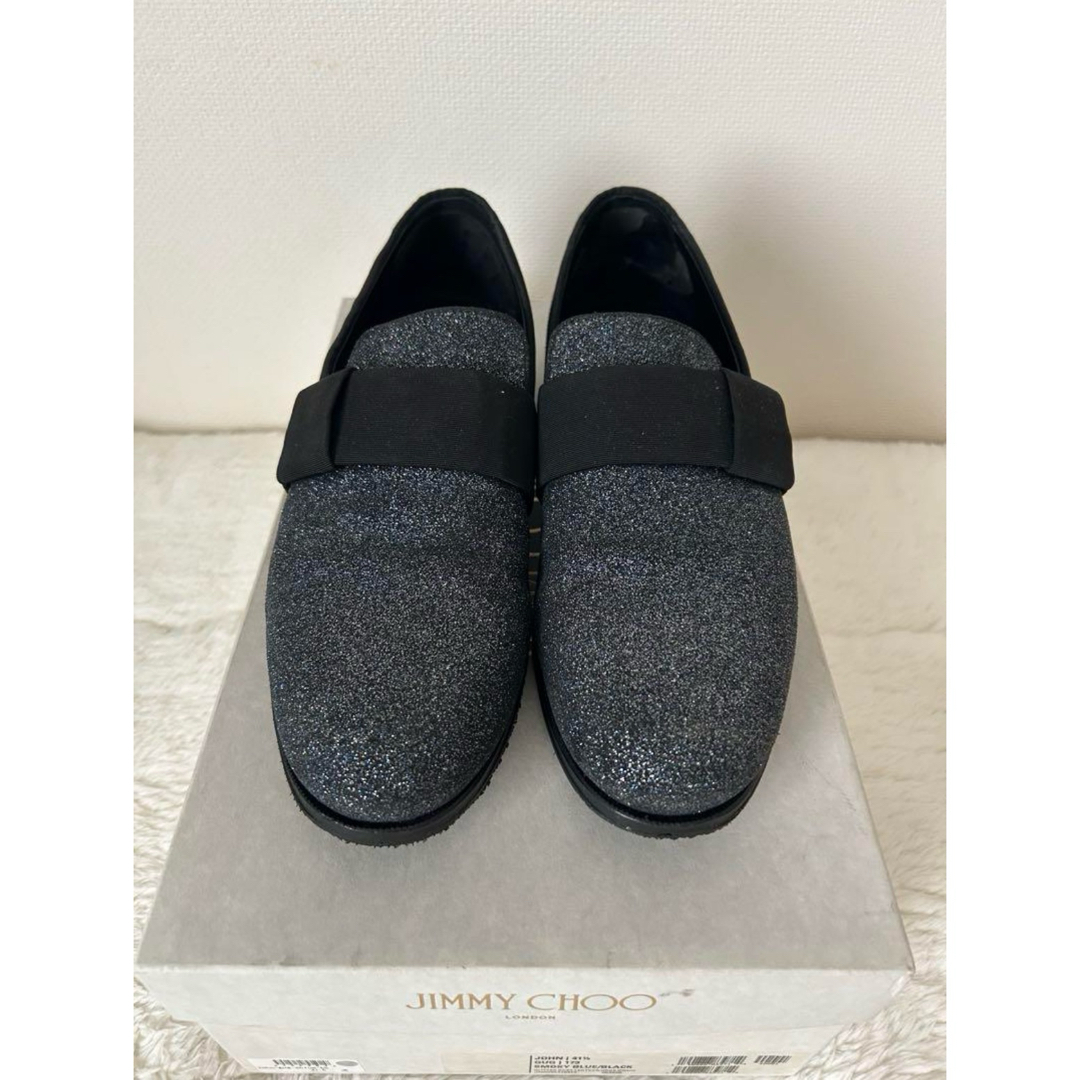 JIMMY CHOO - ジミーチュウ JIMMY CHOO グリッター スリッポン JIMMY CHOO - ジミーチュウ JIMMY CHOO グリッター スリッポン