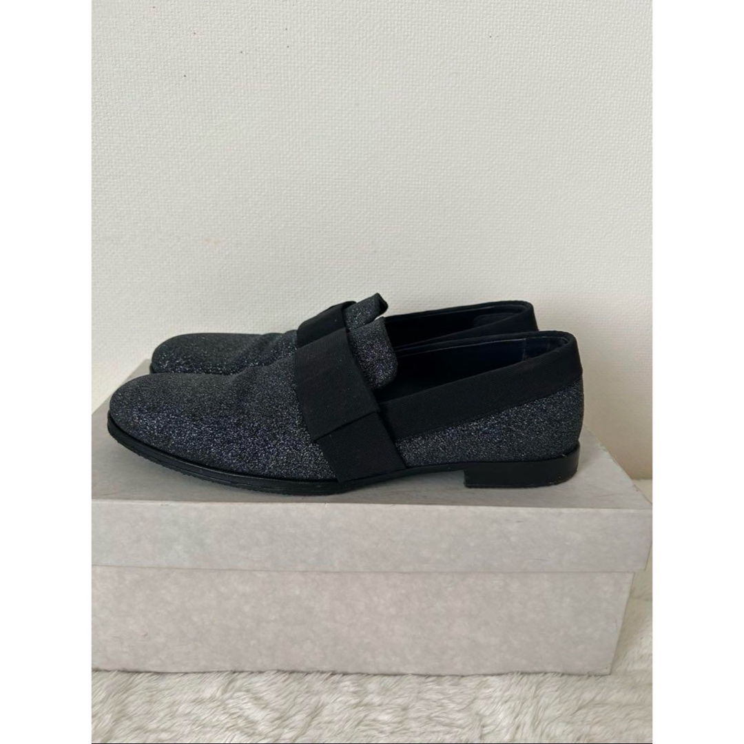 JIMMY CHOO - ジミーチュウ JIMMY CHOO グリッター スリッポン JIMMY CHOO - ジミーチュウ JIMMY CHOO グリッター スリッポン
