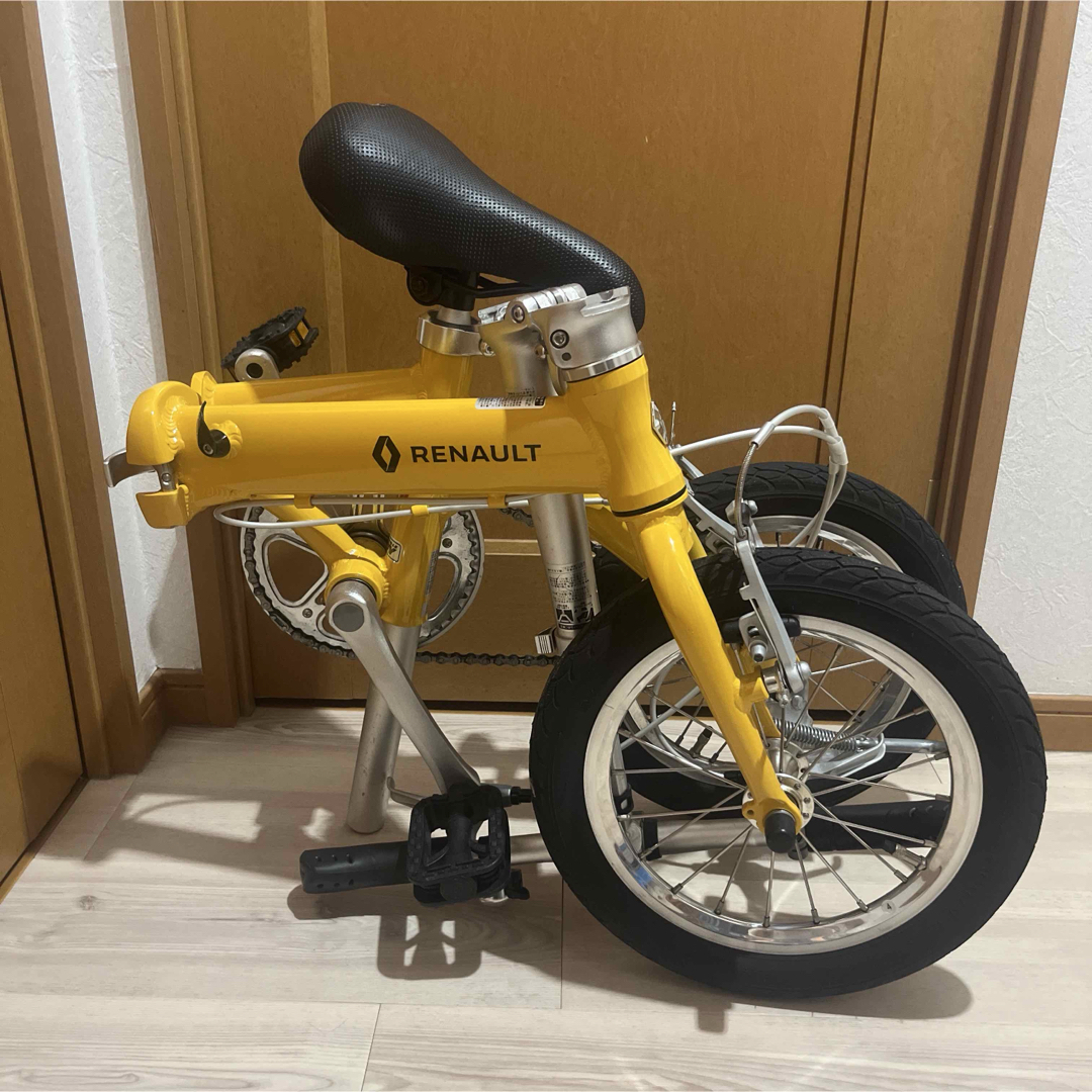 RENAULT - Renault light8折りたたみ自転車 美品 イエロー RENAULT - Renault light8折りたたみ自転車 美品 イエロー