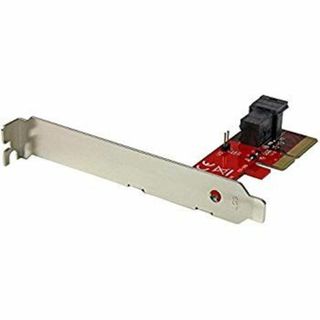 (未使用･未開封品)　StarTech.com x4 PCI Express - SFF-8643アダプタ NVM Express対応2.5インチSSD用アダプタ 4レーンPCIe 3.0スロット PEX4SFF8643 0pbj0lf(PC周辺機器)