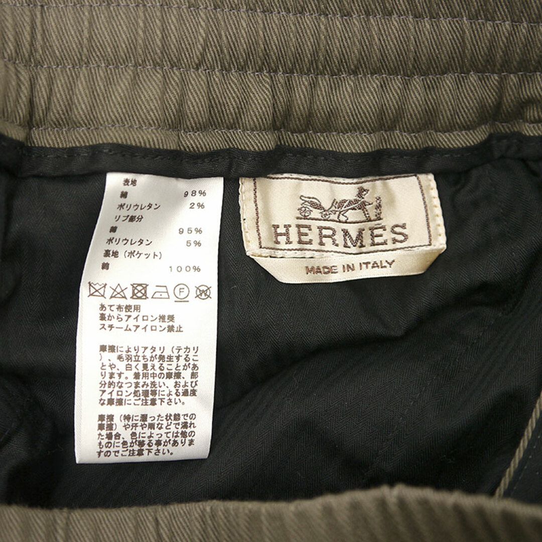 HERMES - エルメス HERMES ジョガーパンツ サイズ38 カーキ HERMES - エルメス HERMES ジョガーパンツ サイズ38 カーキ