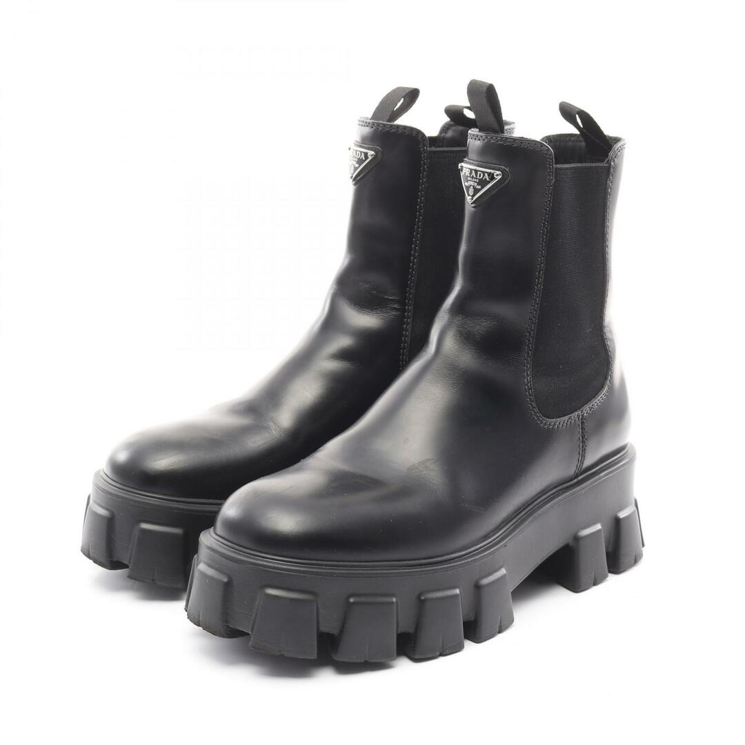 PRADA - PRADA プラダ ブーツ モノリス ブラッシュドレザー PRADA - PRADA プラダ ブーツ モノリス ブラッシュドレザー