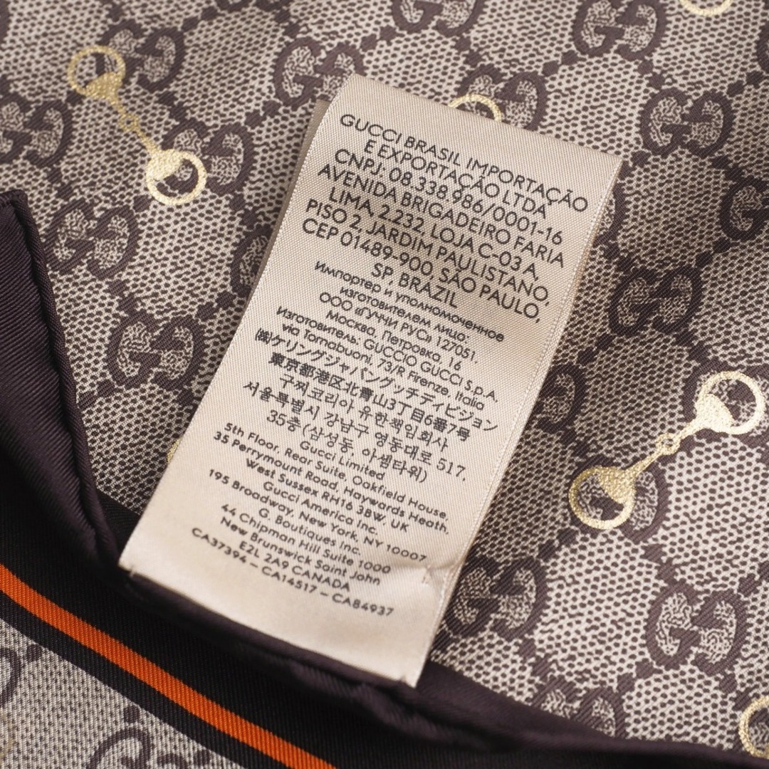 GUCCI - GUCCI グッチ スカーフ GGプリント ホースビット 総 GUCCI - GUCCI グッチ スカーフ GGプリント ホースビット 総