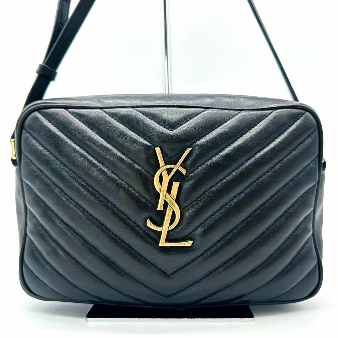 SAINT LAURENT - サンローラン YSLロゴ キルティング ラムスキン SAINT LAURENT - サンローラン YSLロゴ キルティング ラムスキン