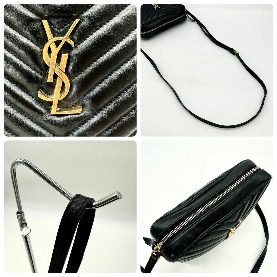 SAINT LAURENT - サンローラン YSLロゴ キルティング ラムスキン SAINT LAURENT - サンローラン YSLロゴ キルティング ラムスキン