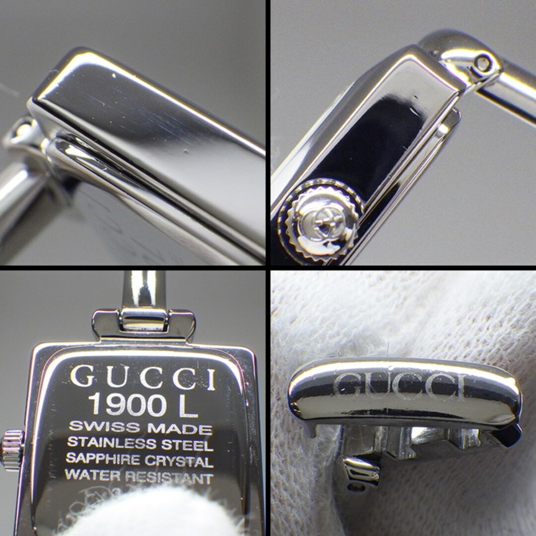 GUCCI - グッチ GUCCI 腕時計 バングルウォッチ 1900L スクエア GUCCI - グッチ GUCCI 腕時計 バングルウォッチ 1900L スクエア