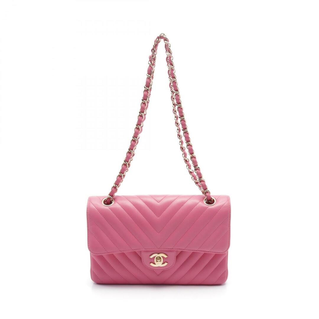 CHANEL - シャネル シェブロン Vステッチ Wフラップ ショルダー CHANEL - シャネル シェブロン Vステッチ Wフラップ ショルダー
