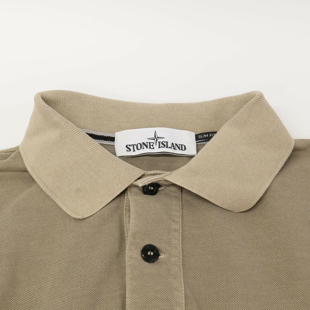 STONE ISLAND - ストーンアイランド 661522S67 ブラウン スクエア刺繍 STONE ISLAND - ストーンアイランド 661522S67 ブラウン スクエア刺繍