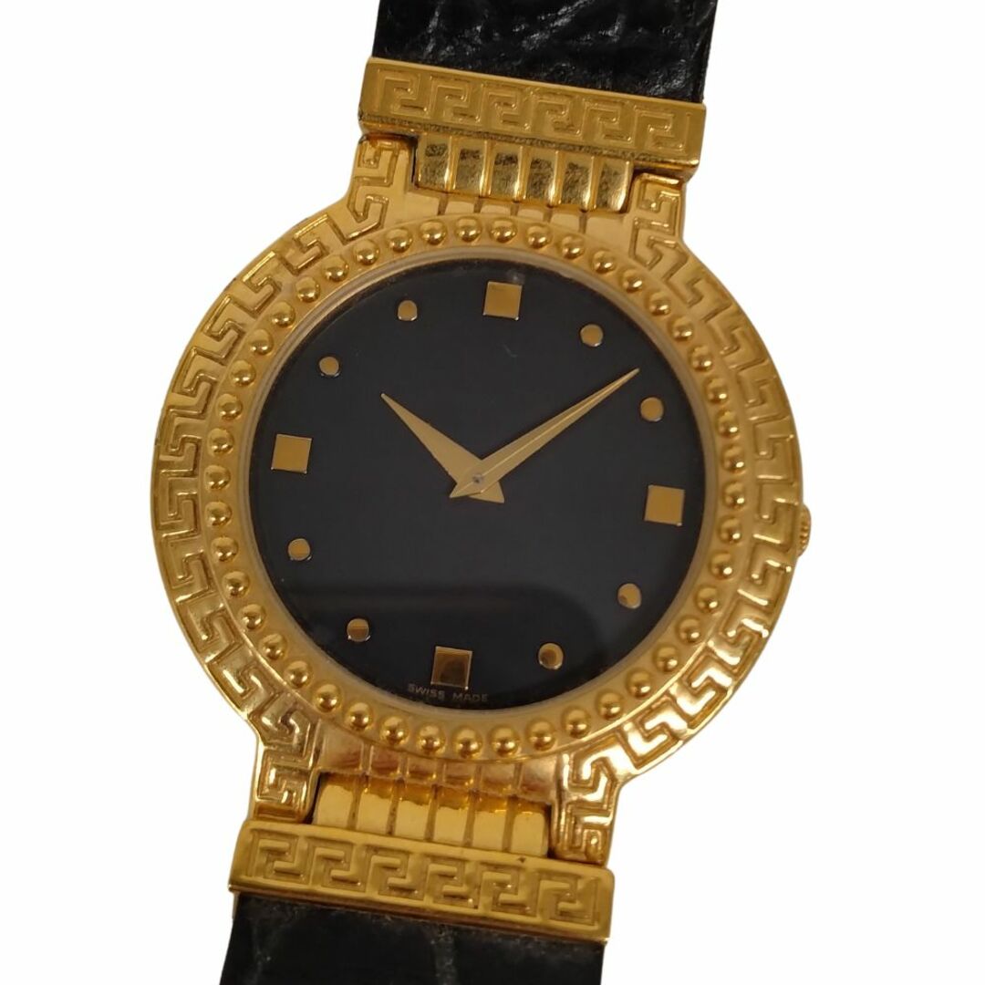 VERSACE - VERSACE ヴェルサーチ GP 黒文字盤 クォーツ メンズ VERSACE - VERSACE ヴェルサーチ GP 黒文字盤 クォーツ メンズ