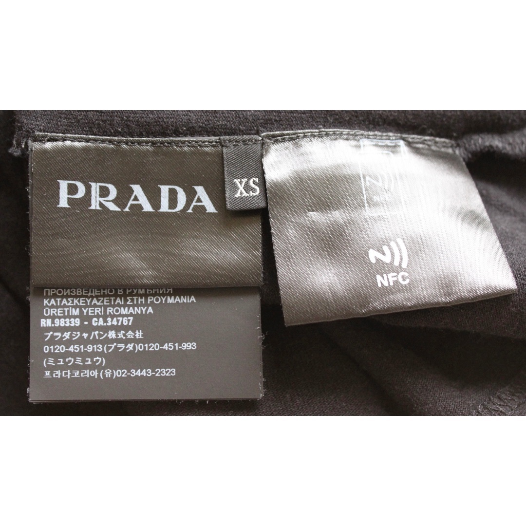 PRADA - PRADA 2023SS ボックス型 ロゴ Tシャツ XS ブラックの PRADA - PRADA 2023SS ボックス型 ロゴ Tシャツ XS ブラックの