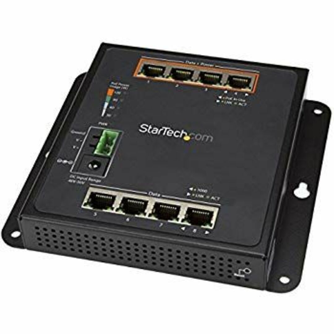 (未使用・未開封品) StarTech.com 8ポート(4ポートPoE+給電対応)ギガビットイーサネット対応マネージスイッチ ウォールマウント対応 GbE対応スイッチングハブ IES81G wyeba8q スマホ/家電/カメラのPC/タブレット(PC周辺機器)の商品写真