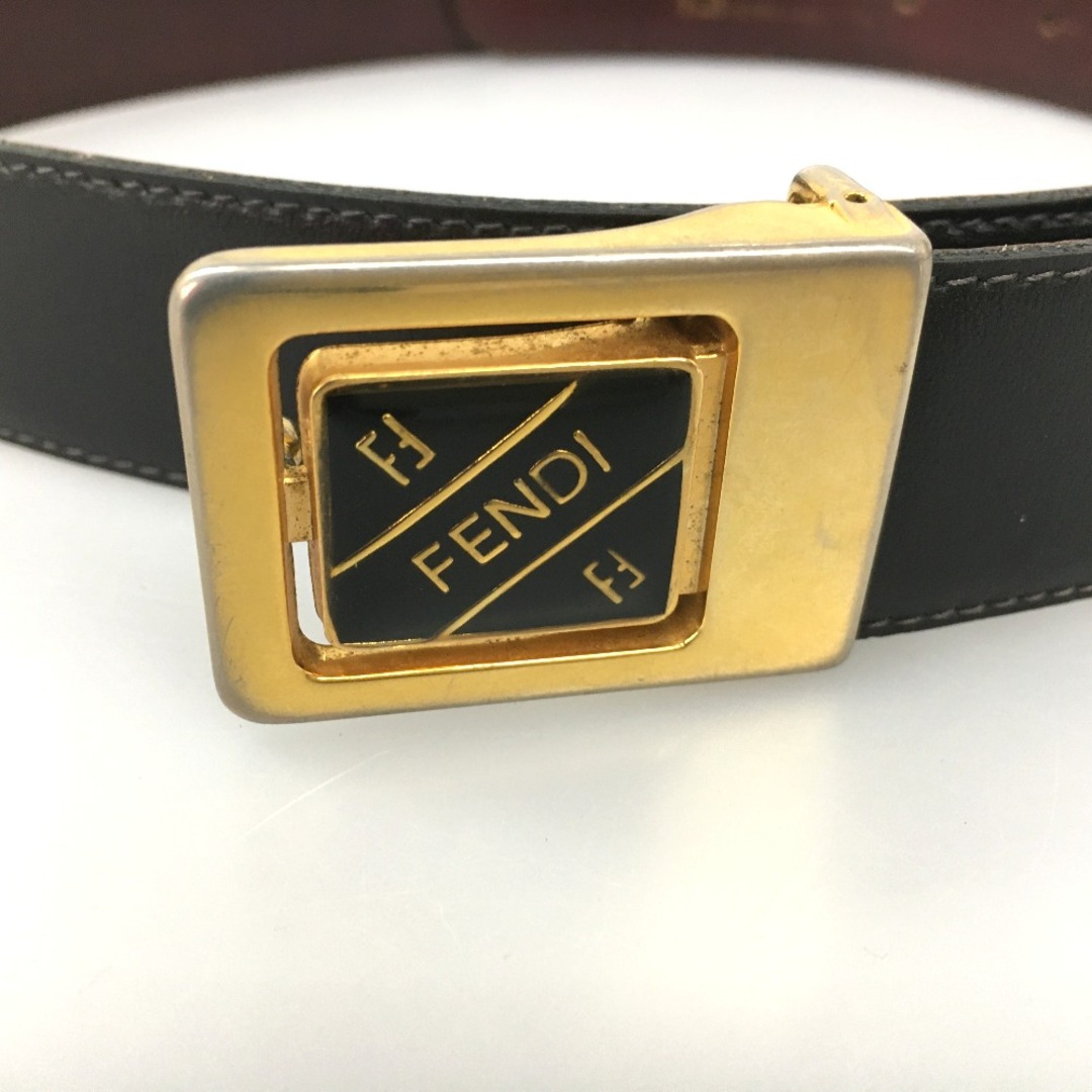 FENDI - △△FENDI フェンディ S.A.S バックルロゴ レザーベルト FENDI - △△FENDI フェンディ S.A.S バックルロゴ レザーベルト