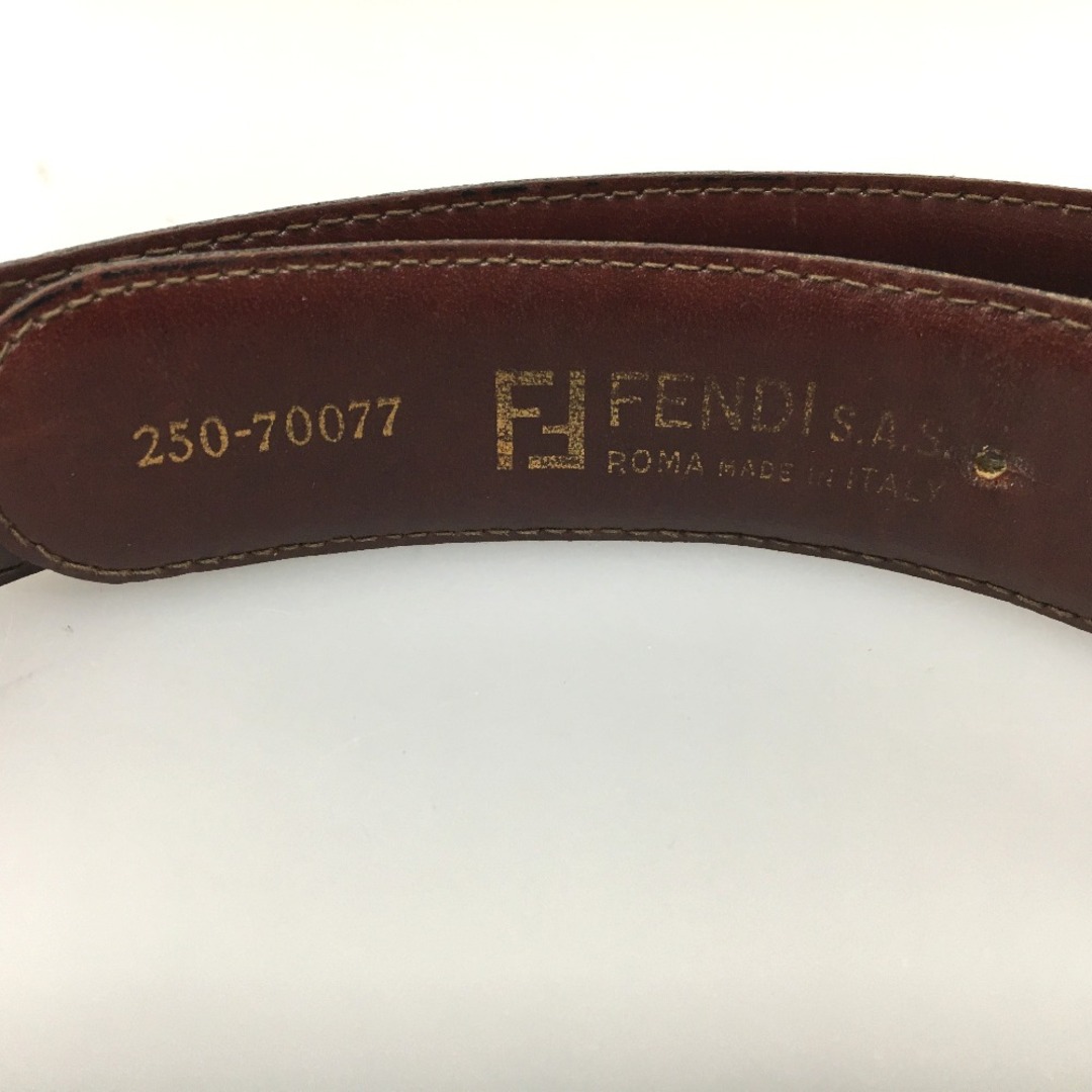 FENDI - △△FENDI フェンディ S.A.S バックルロゴ レザーベルト FENDI - △△FENDI フェンディ S.A.S バックルロゴ レザーベルト