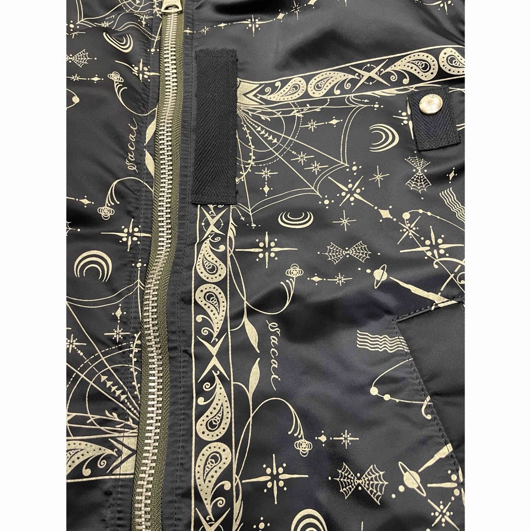 sacai - 定価12万円 sacai dr woo コラボ ma-1 ジャケット sacai - 定価12万円 sacai dr woo コラボ ma-1 ジャケット
