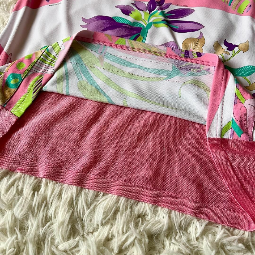 LEONARD - 美品⑬XL☆レオナールスポーツ 魚 花柄 半袖シャツ LEONARD - 美品⑬XL☆レオナールスポーツ 魚 花柄 半袖シャツ