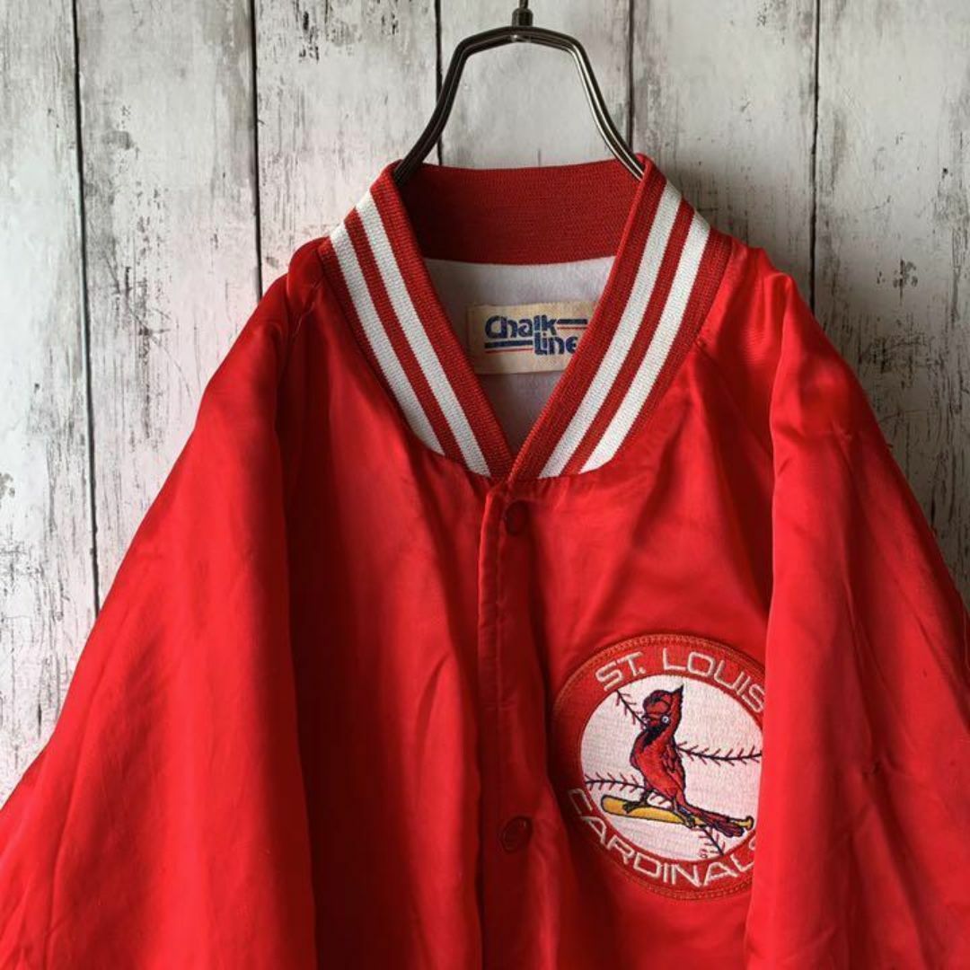 激レア】古着 70s MLB カージナルス スタジャン XL USA製 当時物 激レア】古着 70s MLB カージナルス スタジャン XL USA製 当時物