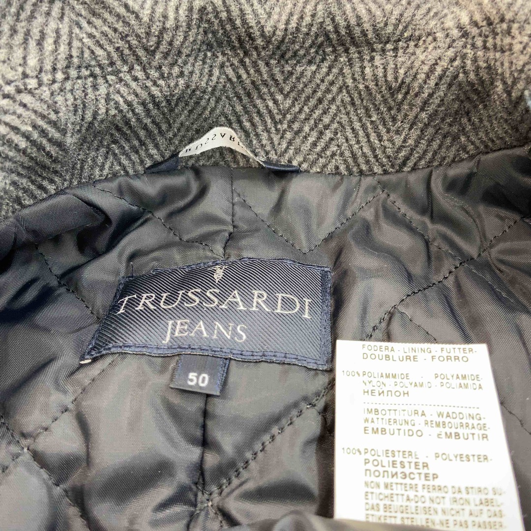 Trussardi - TRUSSARDI トラサルディ メンズ チェスターコート Trussardi - TRUSSARDI トラサルディ メンズ チェスターコート
