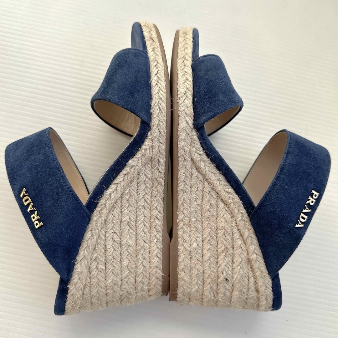 PRADA - PRADA プラダ ウェッジソール エスパドリーユ サンダル PRADA - PRADA プラダ ウェッジソール エスパドリーユ サンダル