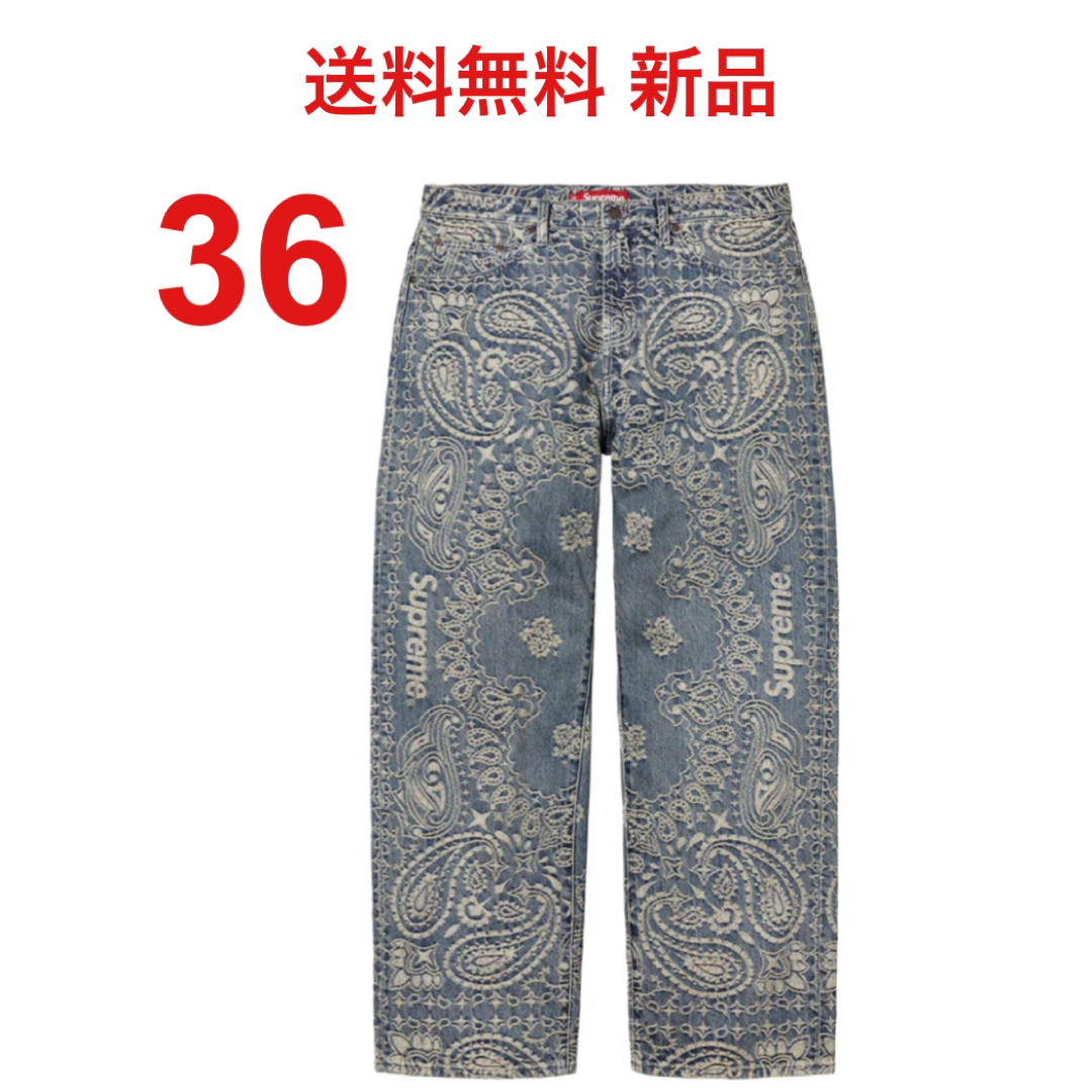 Supreme - 36 Supreme Bandana Jacquard Baggy Jeanの通販 by Supreme - 36 Supreme Bandana Jacquard Baggy Jeanの通販 by