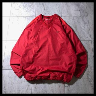 NIKE - 00s NIKE プルオーバー ナイロン ピステ ドローコード 赤 NIKE - 00s NIKE プルオーバー ナイロン ピステ ドローコード 赤