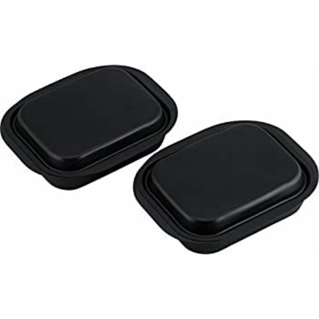 (未使用・未開封品)和平フレイズ グリルパン ミニ角型 2個組 12×15cm IH対応 鉄製 蓋付 魚焼きグリル ランチーニ RA-9282 インテリア/住まい/日用品のインテリア/住まい/日用品 その他(その他)の商品写真