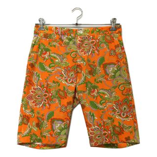 coco 中古 ディセンバーメイ DECEMBERMAY メンズ ハーフパンツ M オレンジ ペイズリー柄