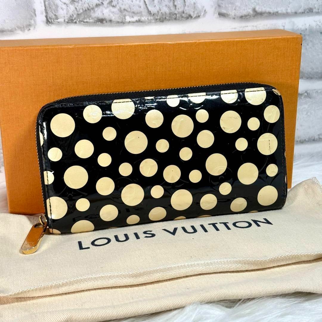LOUIS VUITTON - 美品 ルイヴィトン 草間彌生 ヴェルニ 長財布 LOUIS VUITTON - 美品 ルイヴィトン 草間彌生 ヴェルニ 長財布