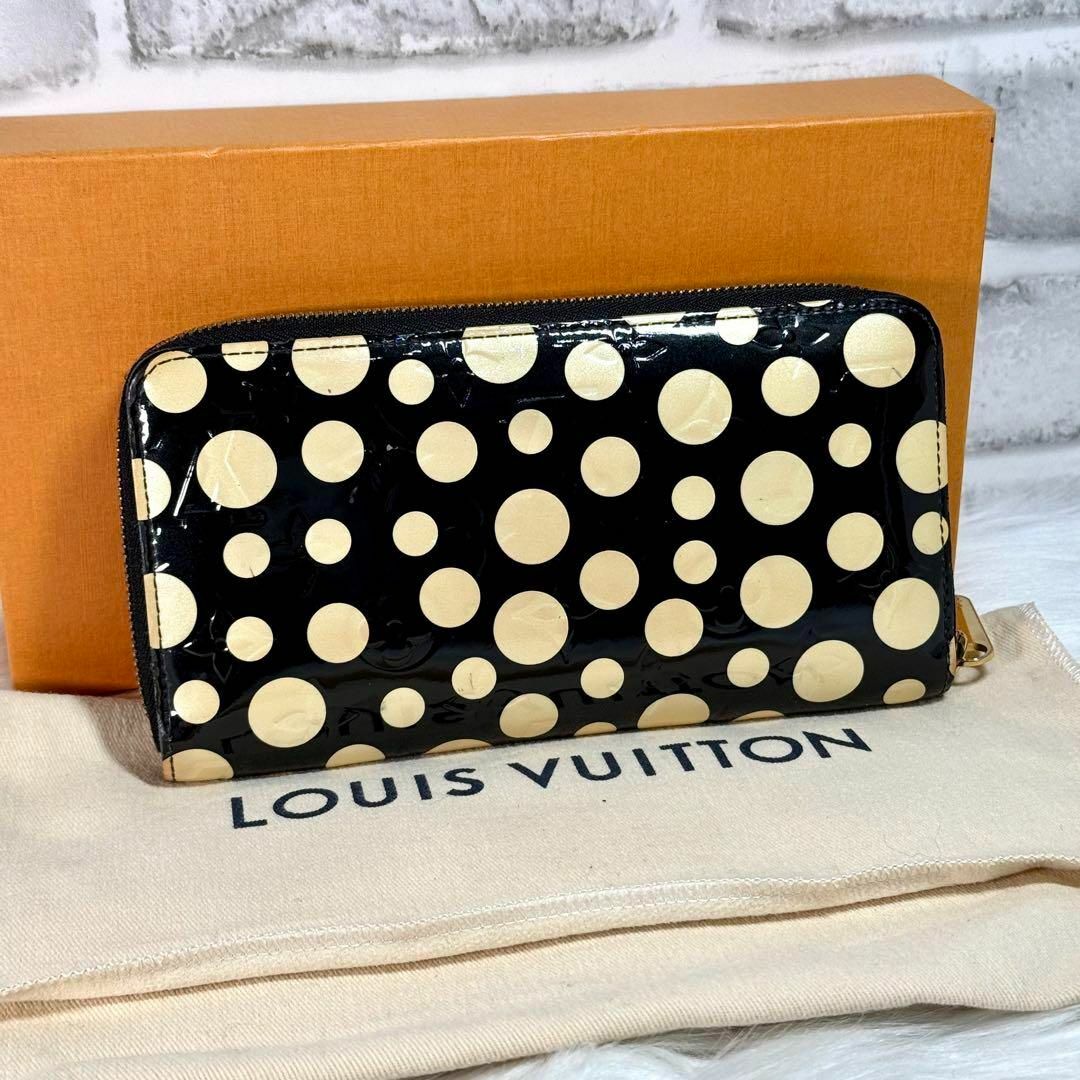 LOUIS VUITTON - 美品 ルイヴィトン 草間彌生 ヴェルニ 長財布 LOUIS VUITTON - 美品 ルイヴィトン 草間彌生 ヴェルニ 長財布
