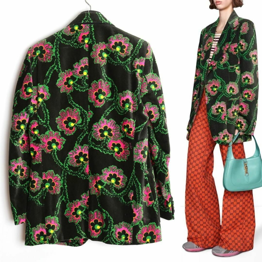 GUCCI - グッチ×ケンスコット 国内正規品 フローラル テーラード GUCCI - グッチ×ケンスコット 国内正規品 フローラル テーラード