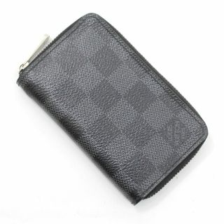 ルイヴィトン(LOUIS VUITTON)のルイヴィトン 財布 コインケース ダミエ・グラフィット ジッピー コインパース ラウンドファスナー 小銭入れ ブラック 黒 メンズ レディース N63076 コンパクトウォレット ミニ財布 LOUIS VUITTON ビトン ブランド プレゼント ギフト(コインケース/小銭入れ)