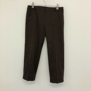 【DKNY】ダナキャランニューヨーク　茶色　4　パンツ　スラックス　無地　シンプル　ボトムス(その他)