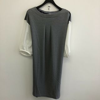 【ESPIE】エスピエ　38～40　グレー　灰色　長袖　ワンピース　ひざ丈　レディース　タグ付き　(その他)
