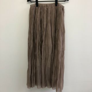スピックアンドスパン(Spick & Span)の【spick＆ｓpan】スピックアンドスパン　38　ブラウン　茶色　プリーツスカート　スカート　シフォンスカート　レディース(その他)