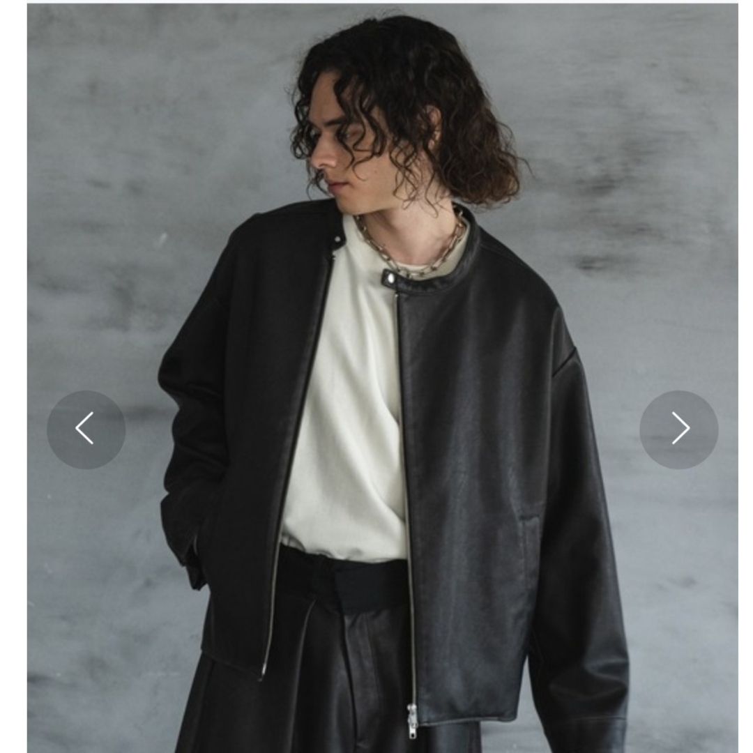 新品】【Casper John】スラッシュジップライダース メンズSサ8 新品】【Casper John】スラッシュジップライダース メンズSサ8