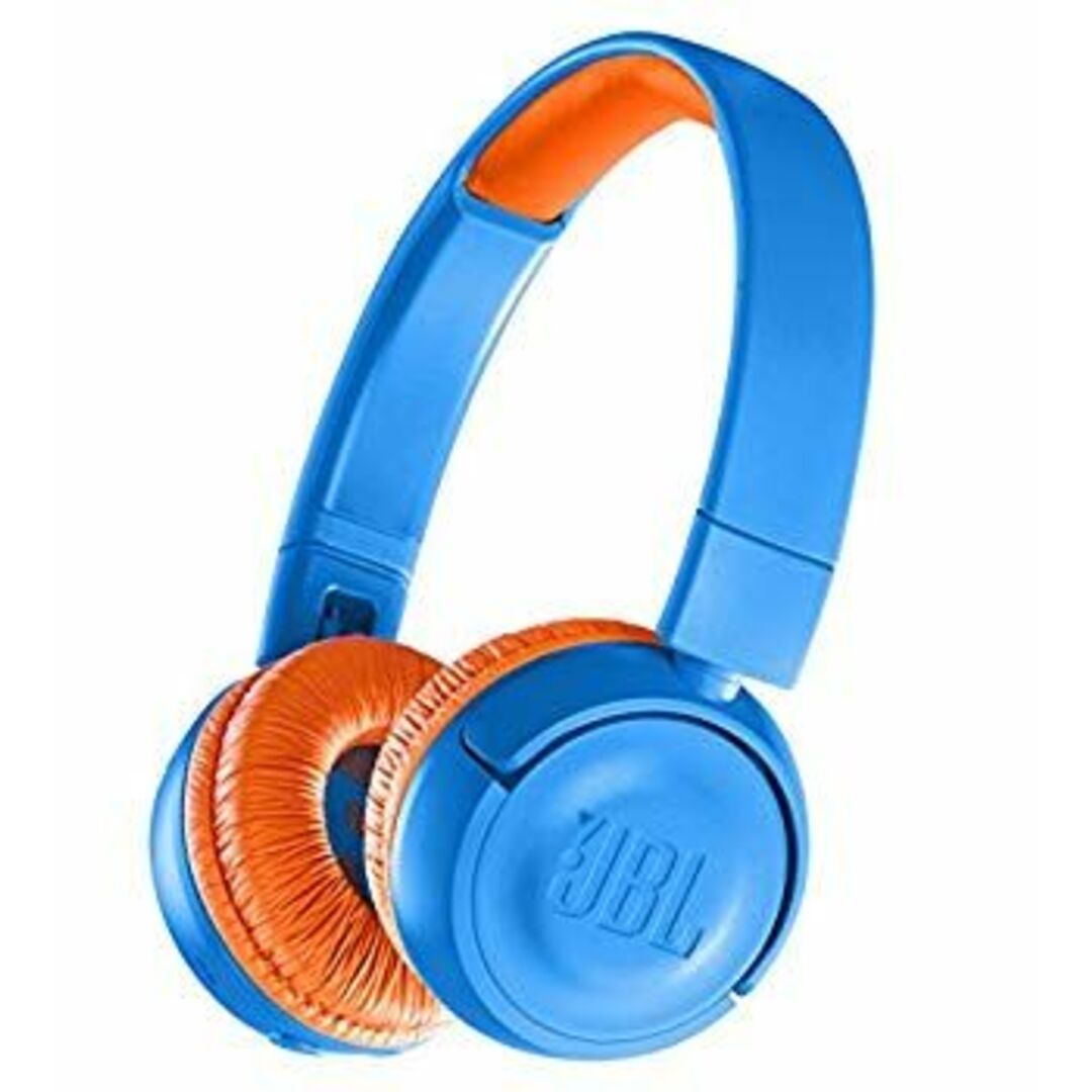 (未使用・未開封品) JBL JR300BT 子供向け Bluetoothヘッドホン 音量制御機能搭載/カスタマイズシール付属 ブルー/オレンジ JBLJR300BTUNO 【国内正規品/メーカー1年 6k88evb スマホ/家電/カメラのオーディオ機器(ヘッドフォン/イヤフォン)の商品写真